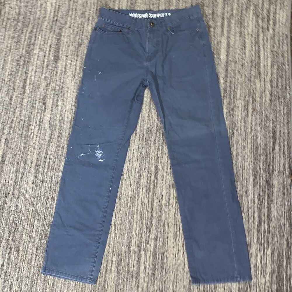 Mossimo Supply Co Mens Size 29x30 Pants Navy Blue Pockets 90s Y2K Work Grunge